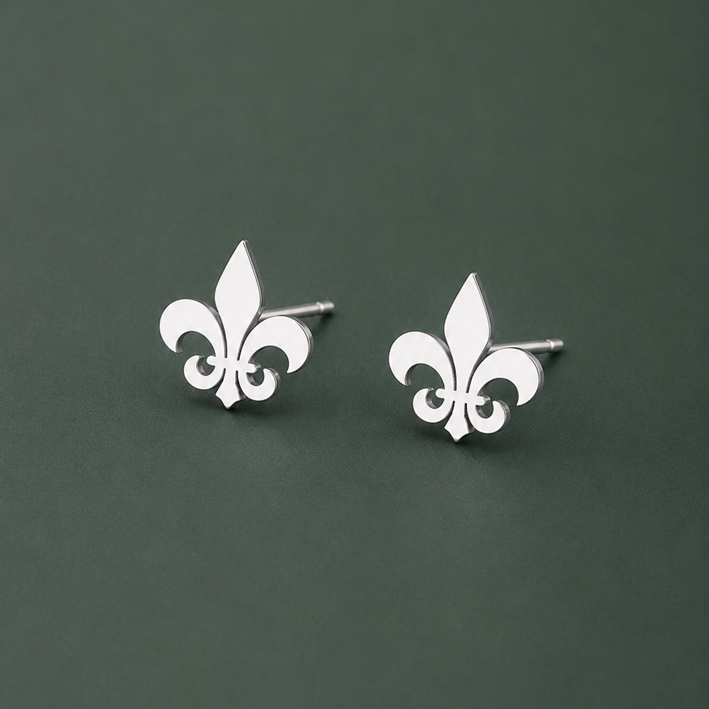 Aretes Mini Flor de Lis