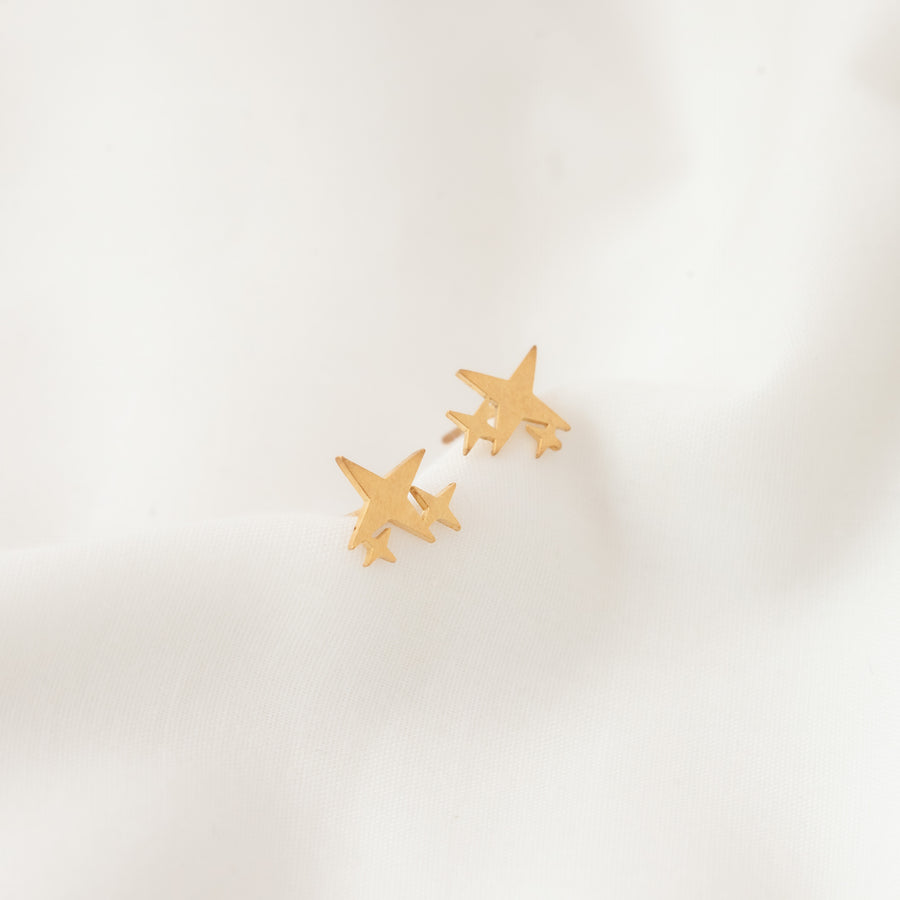 Aretes Destellos gold