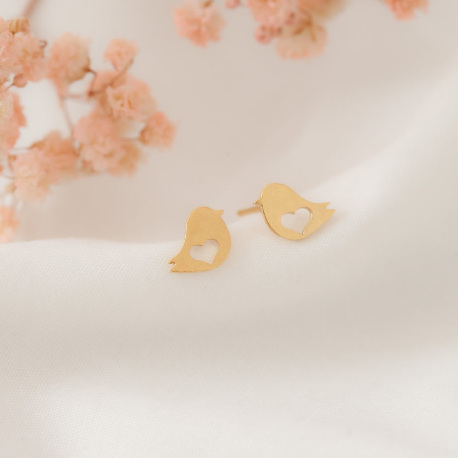 Aretes Pajaritos gold