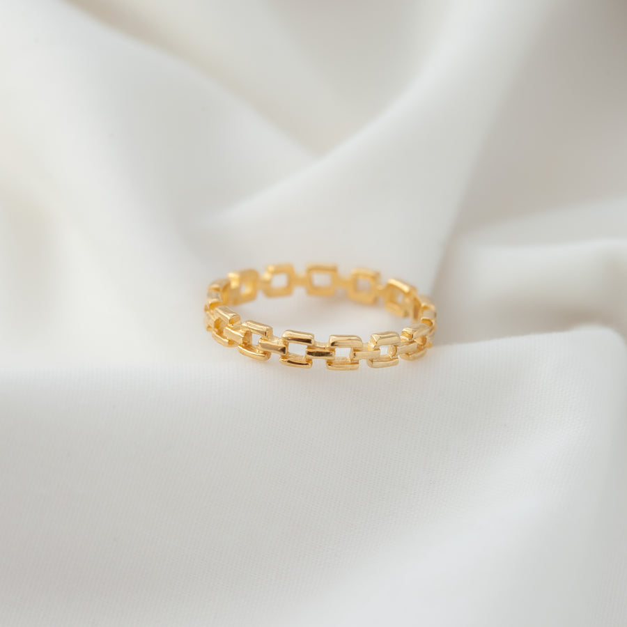 Anillo Cadena Entrelazada