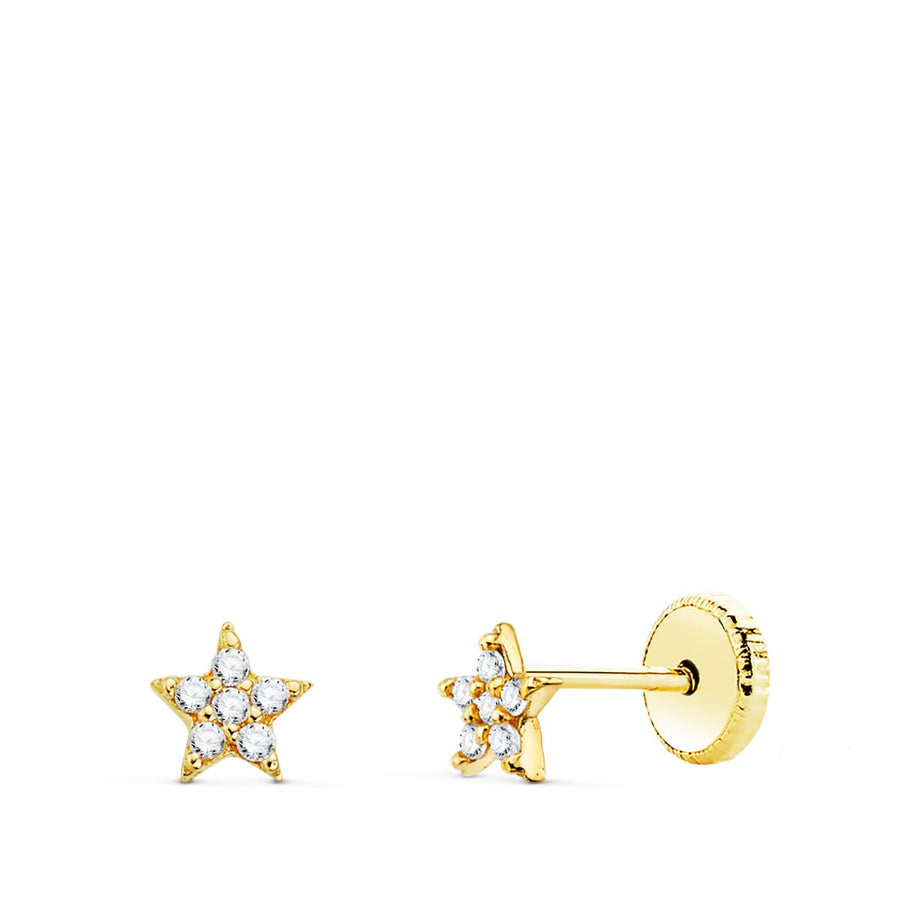 Aretes Estrellas con diamantes