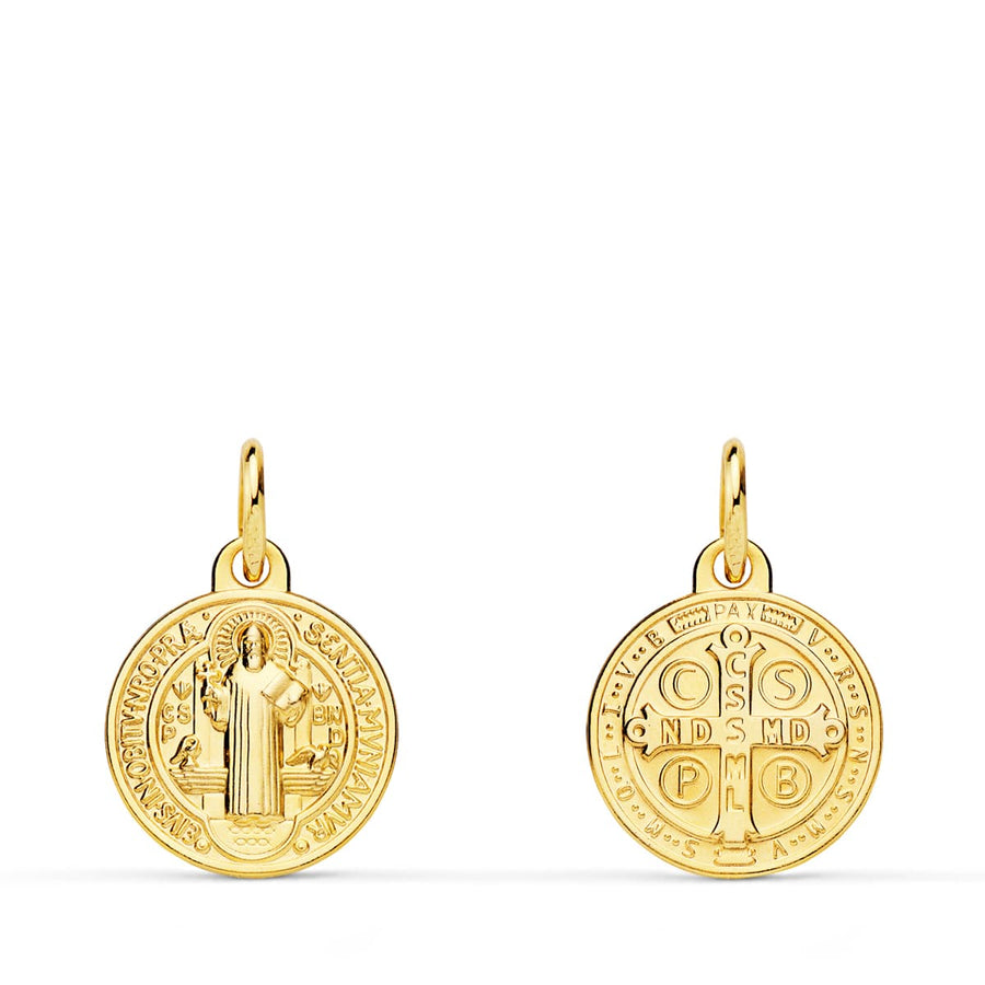 Medalla San Benito mate 12mm