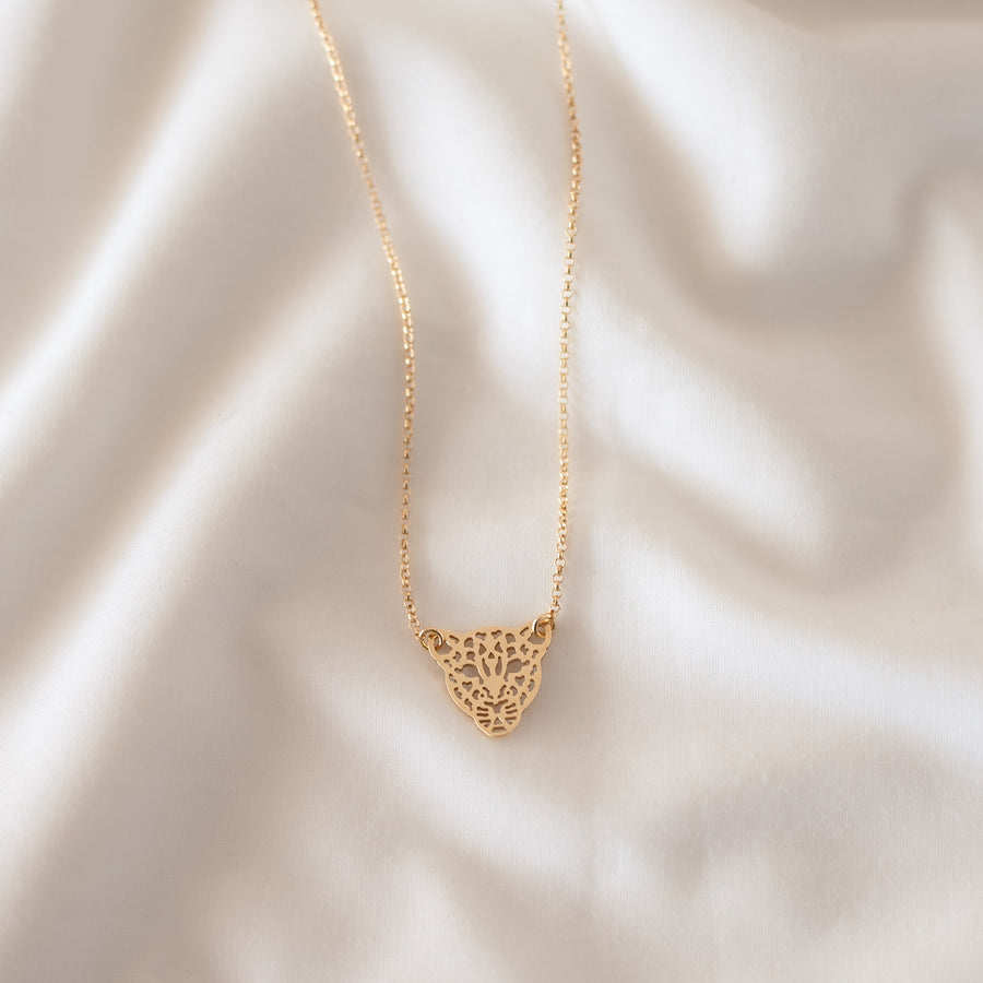 Collar Leopardo gold