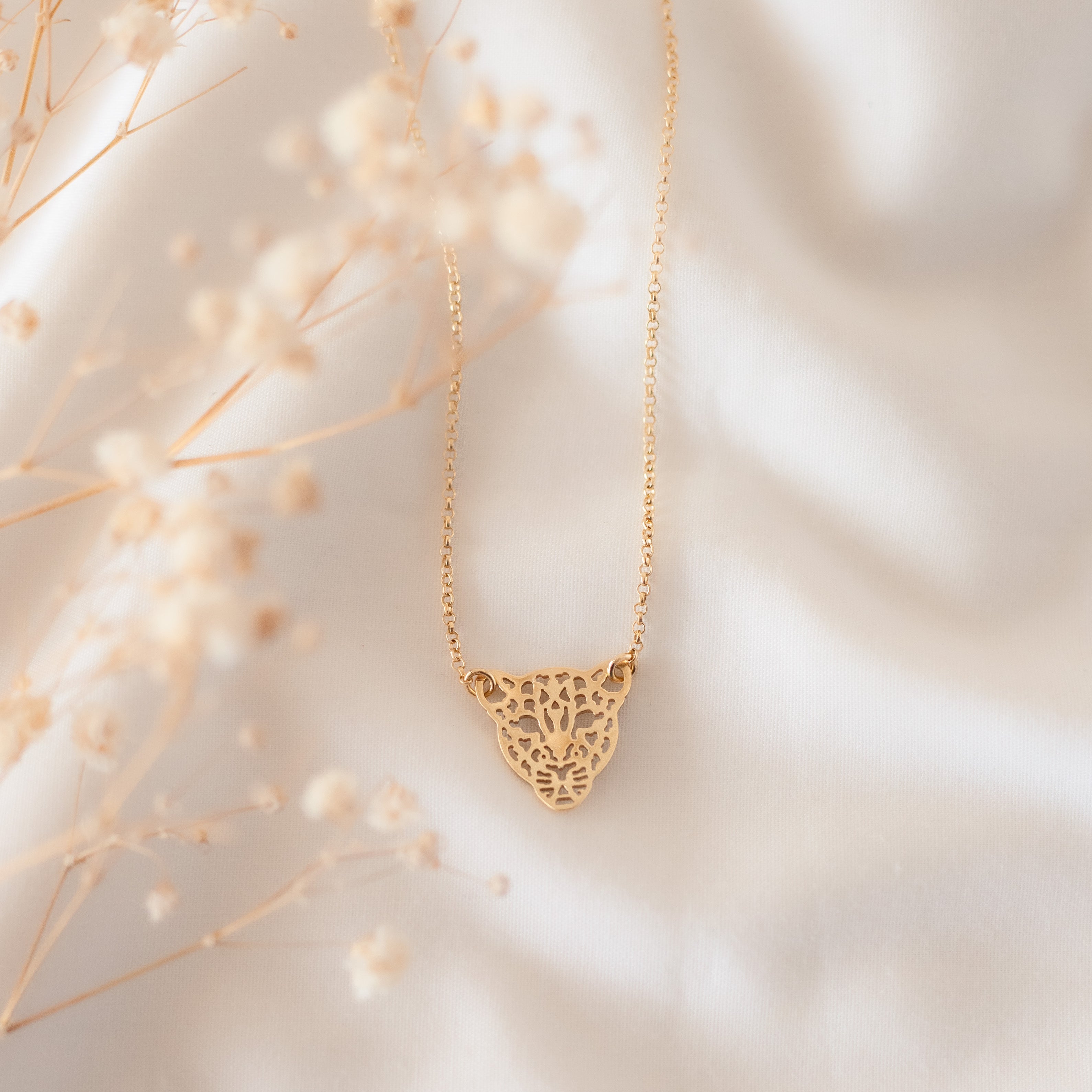 Collar Leopardo gold