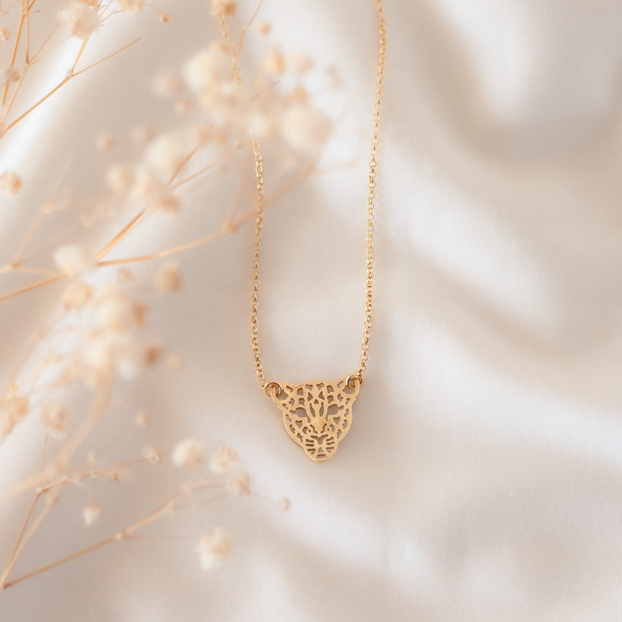 Collar Leopardo gold