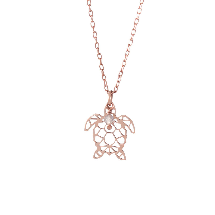 Collar Tortuga rose gold