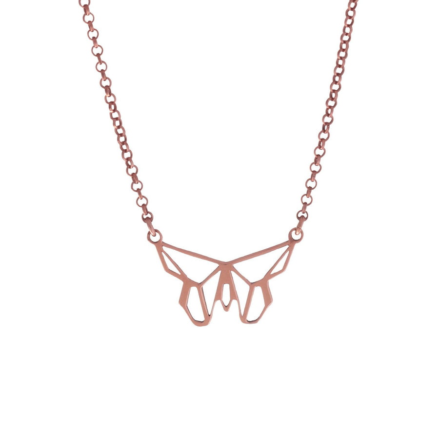 Collar Mariposa rose gold
