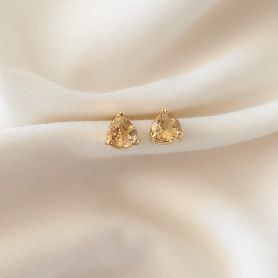 Aretes Letizia Citrino gold