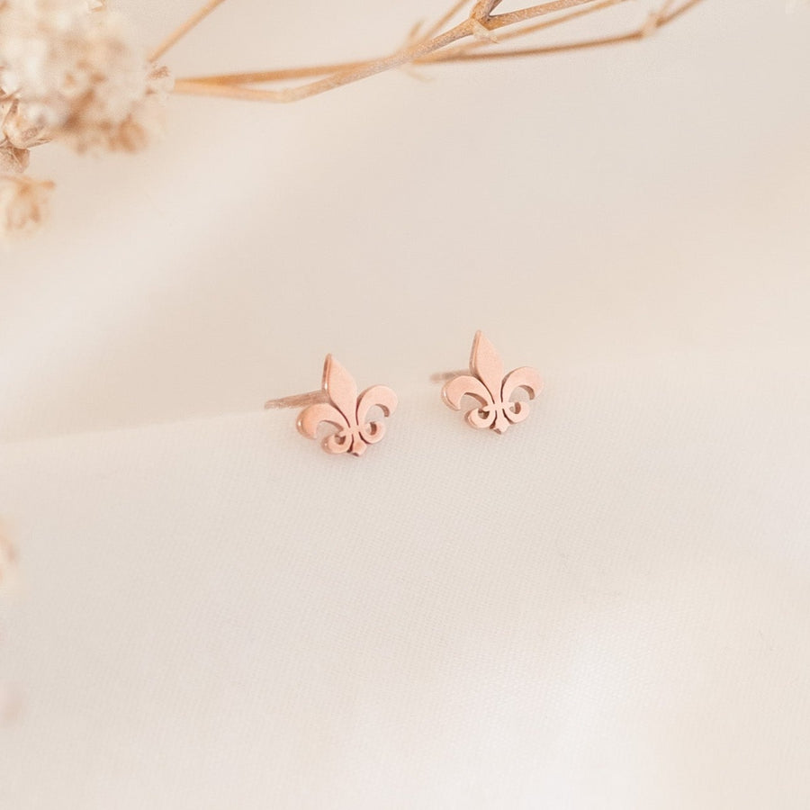 Aretes Mini Flor de Lis