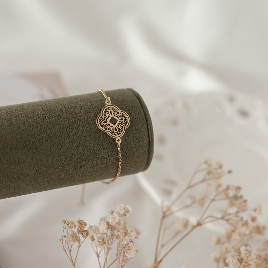 Pulsera Mandala Rombo gold