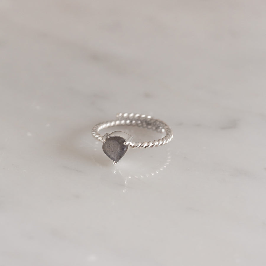 Anillo Letizia Labradorita silver