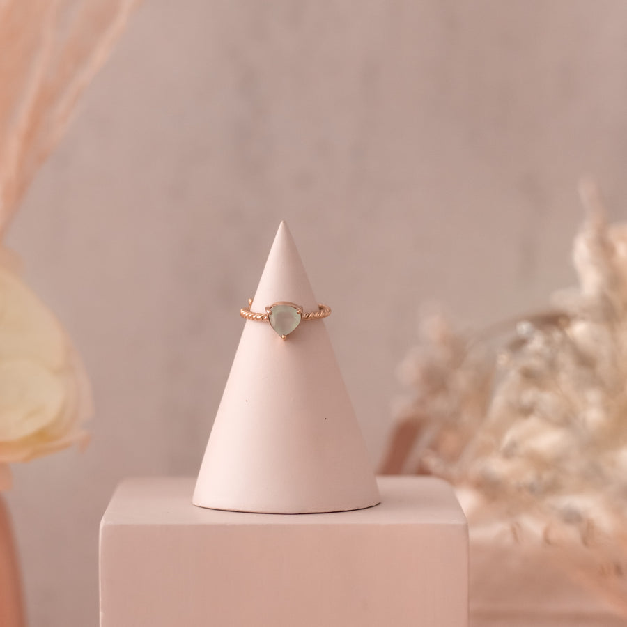 Anillo Letizia Ónix Aqua rose gold