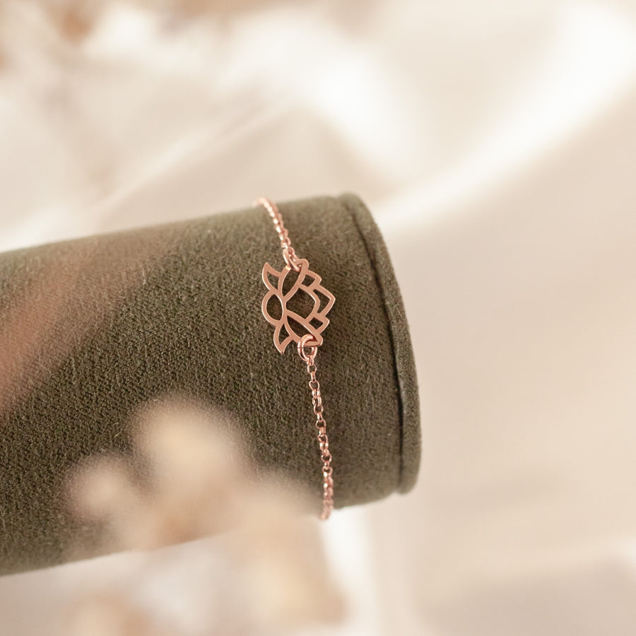 Pulsera Flor de Loto rose gold