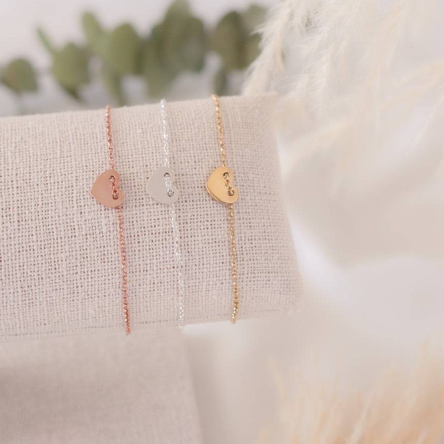 Pulsera Corazón botón