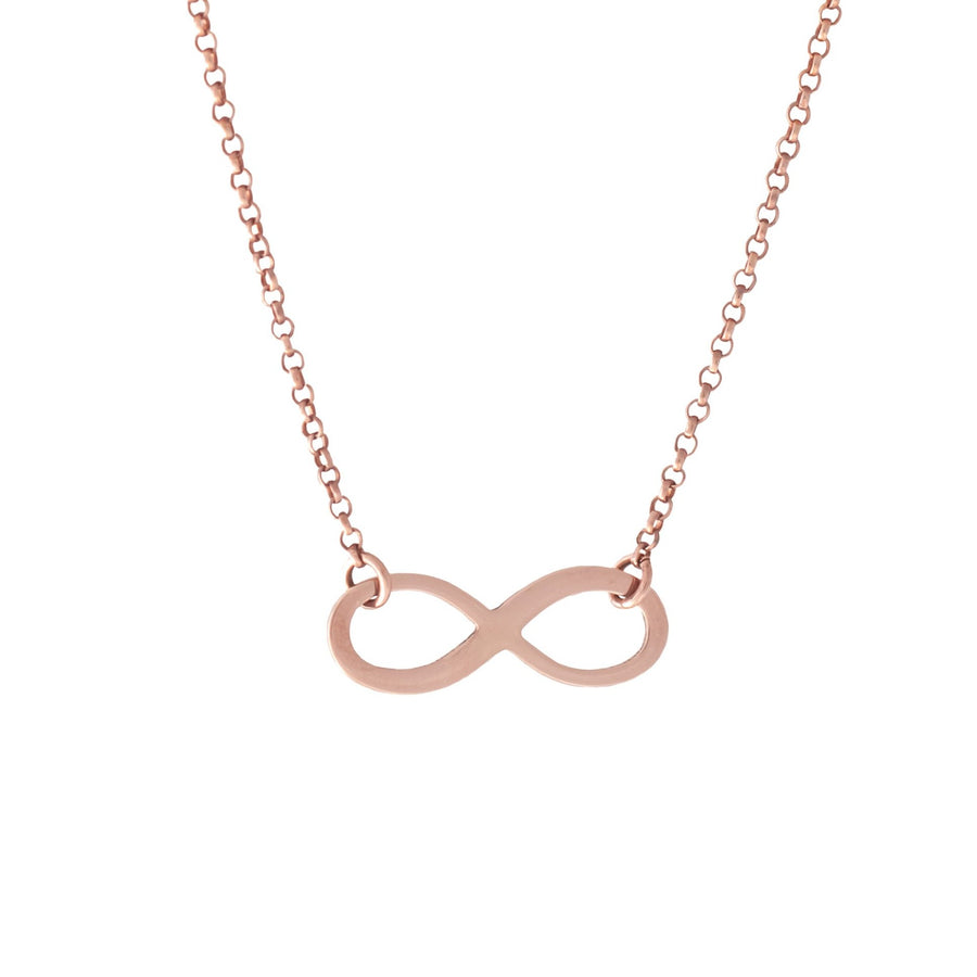 Collar Infinito rose gold