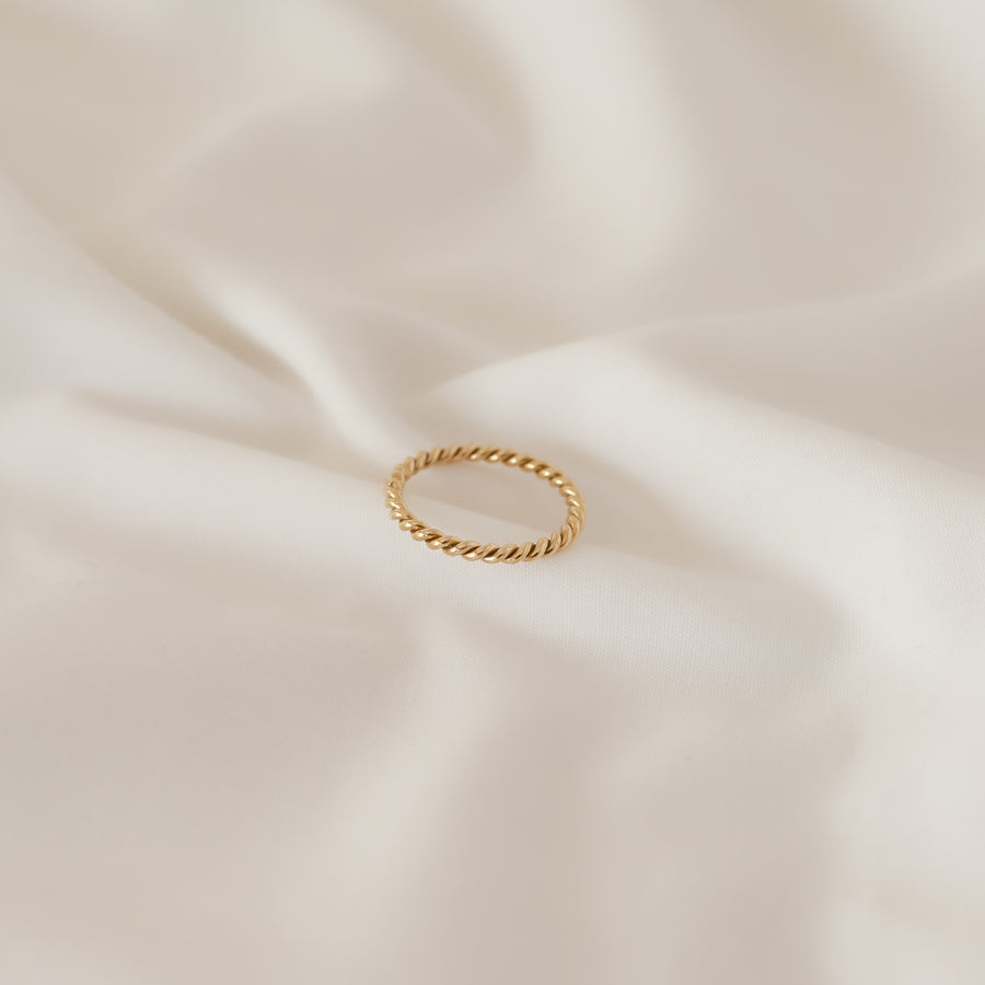 Anillo Twist entorchado gold