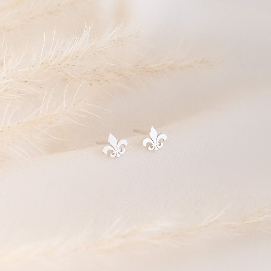 Aretes Mini Flor de Lis