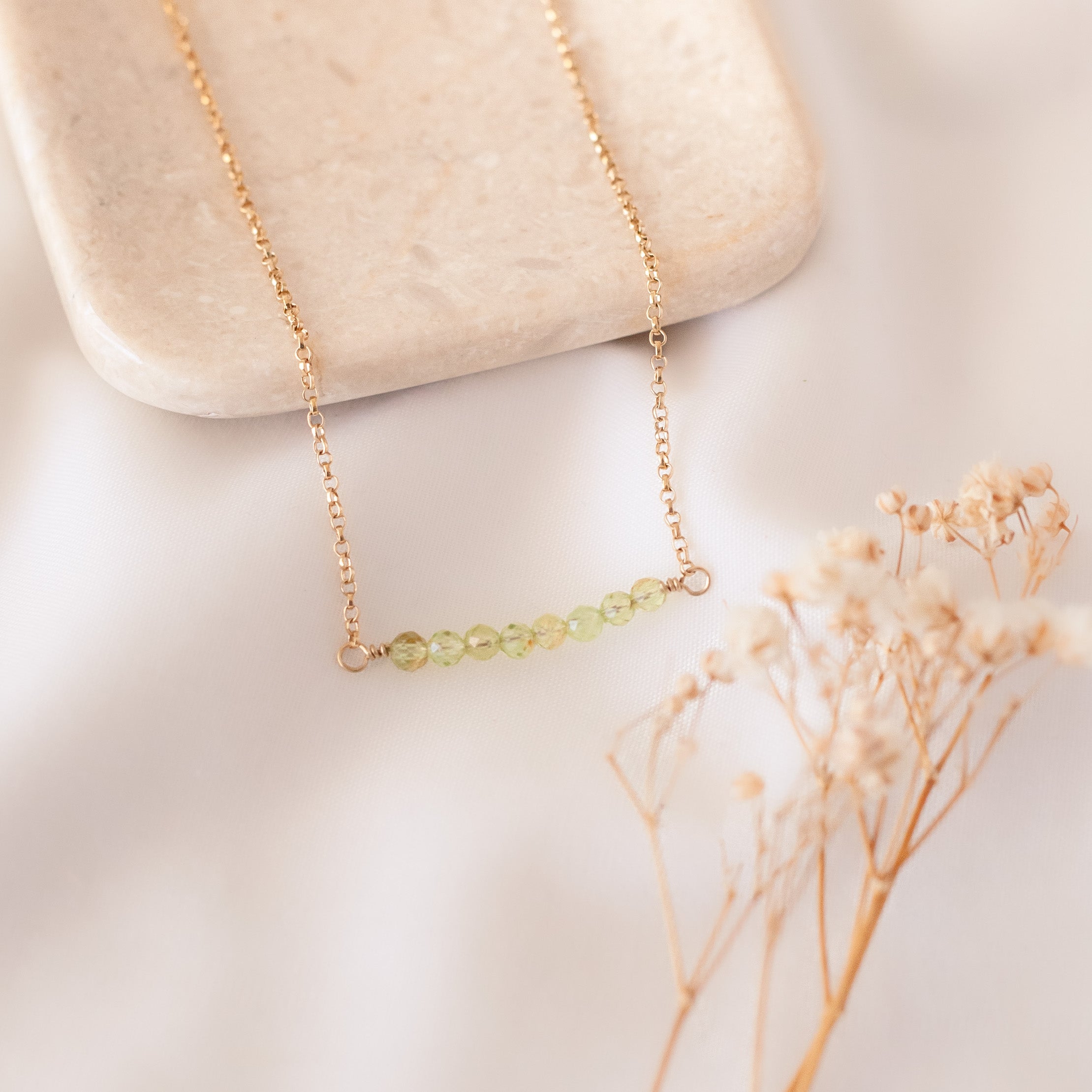 Collar Tania Peridoto gold
