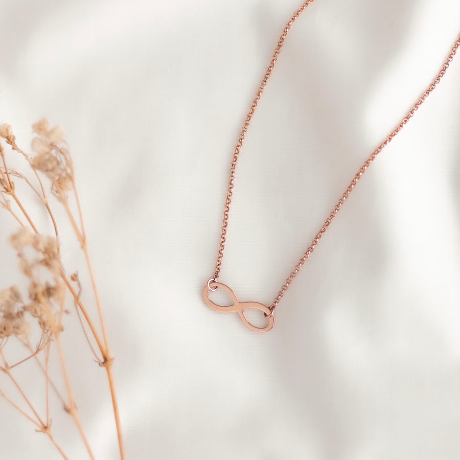 Collar Infinito rose gold