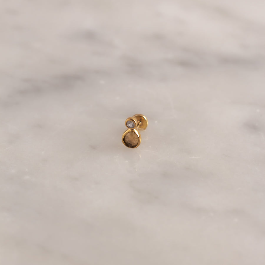 Piercing Apolline Turmalina amarillo gold