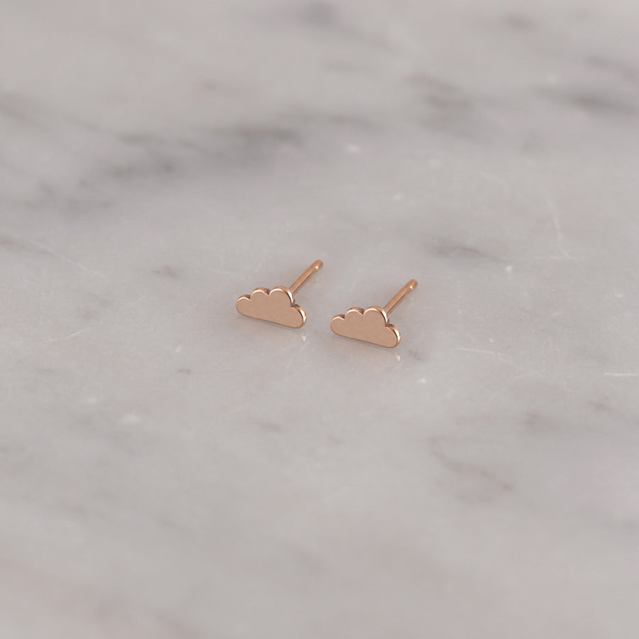 Aretes Nube rose gold