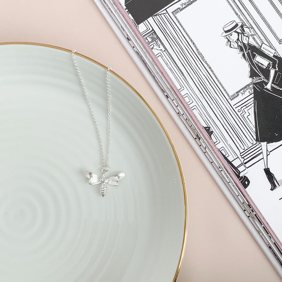 Collar Abeja silver