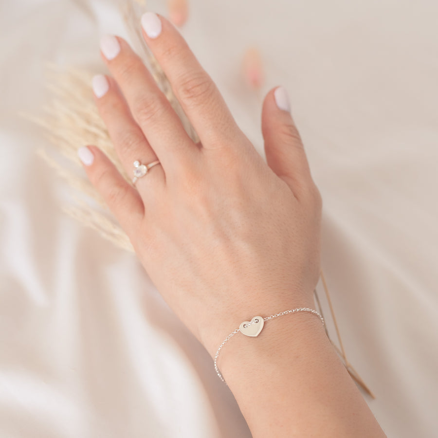 Pulsera Corazón botón