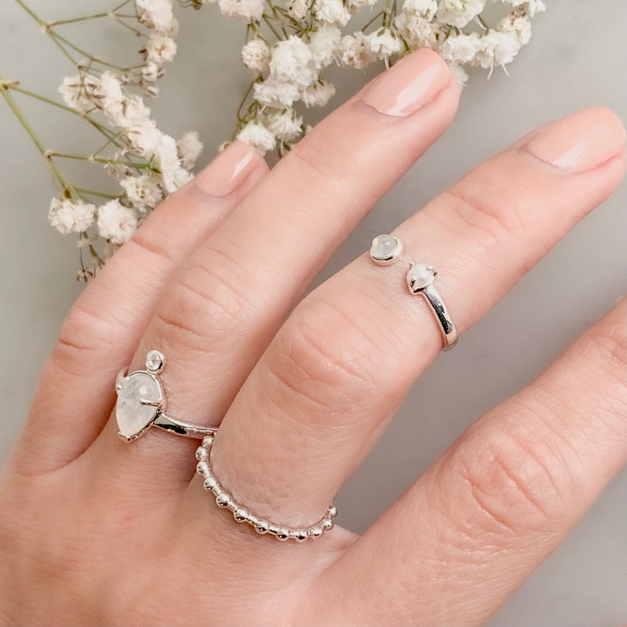 Anillo Dots silver