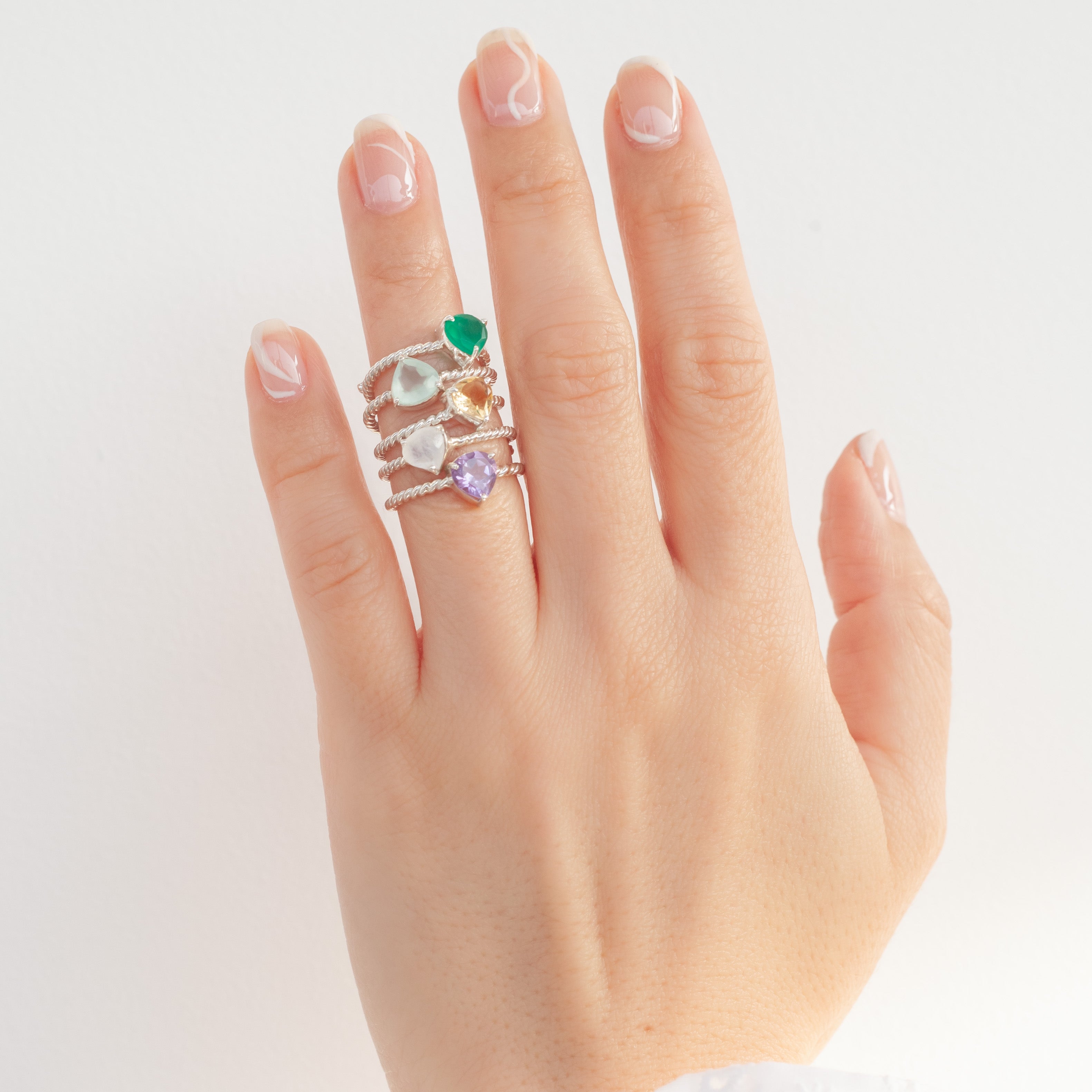 Anillo Letizia Citrino silver