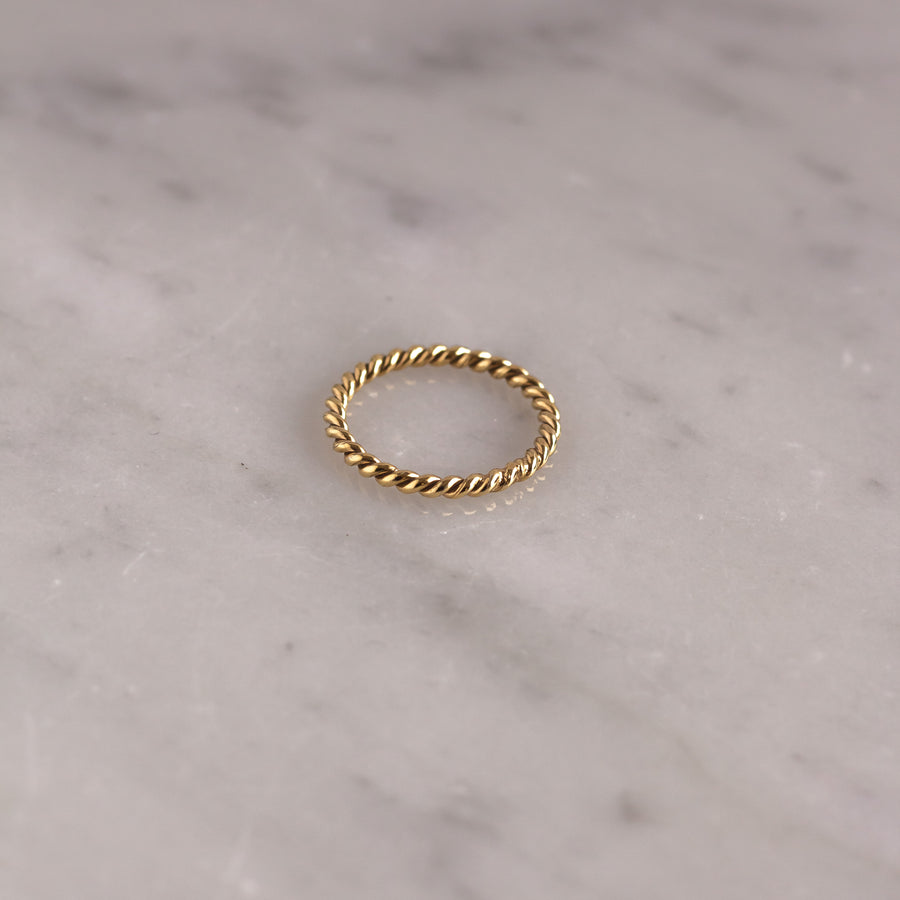 Anillo Twist entorchado gold