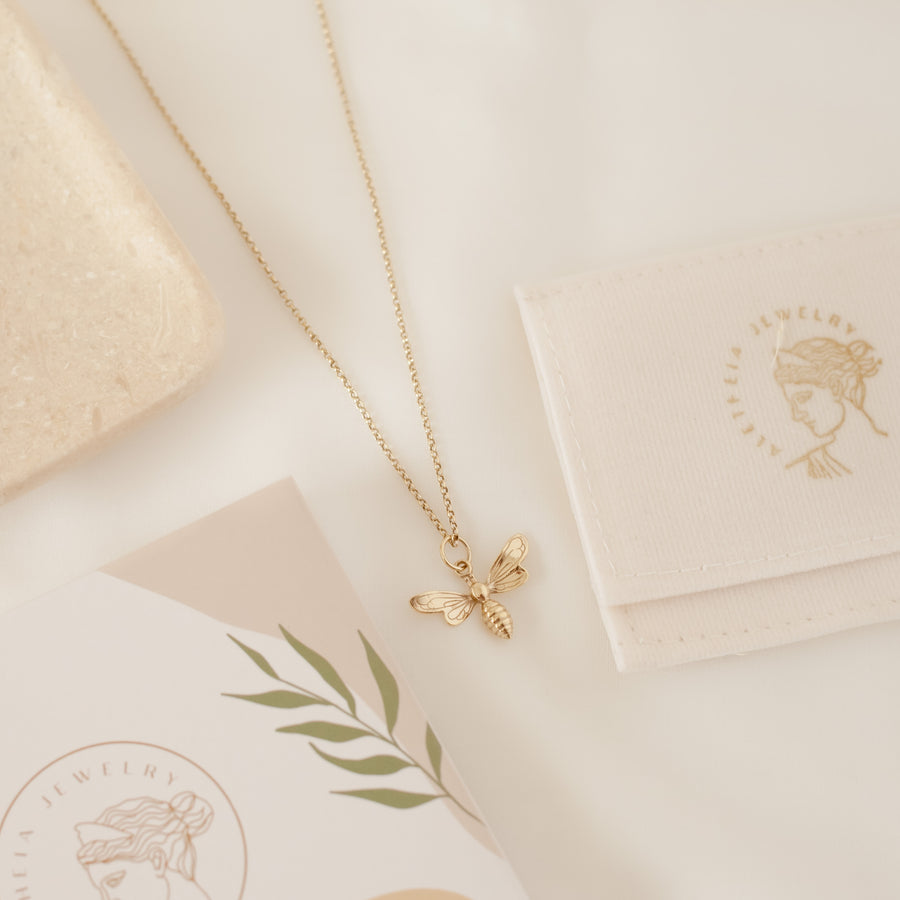 Collar Abeja gold