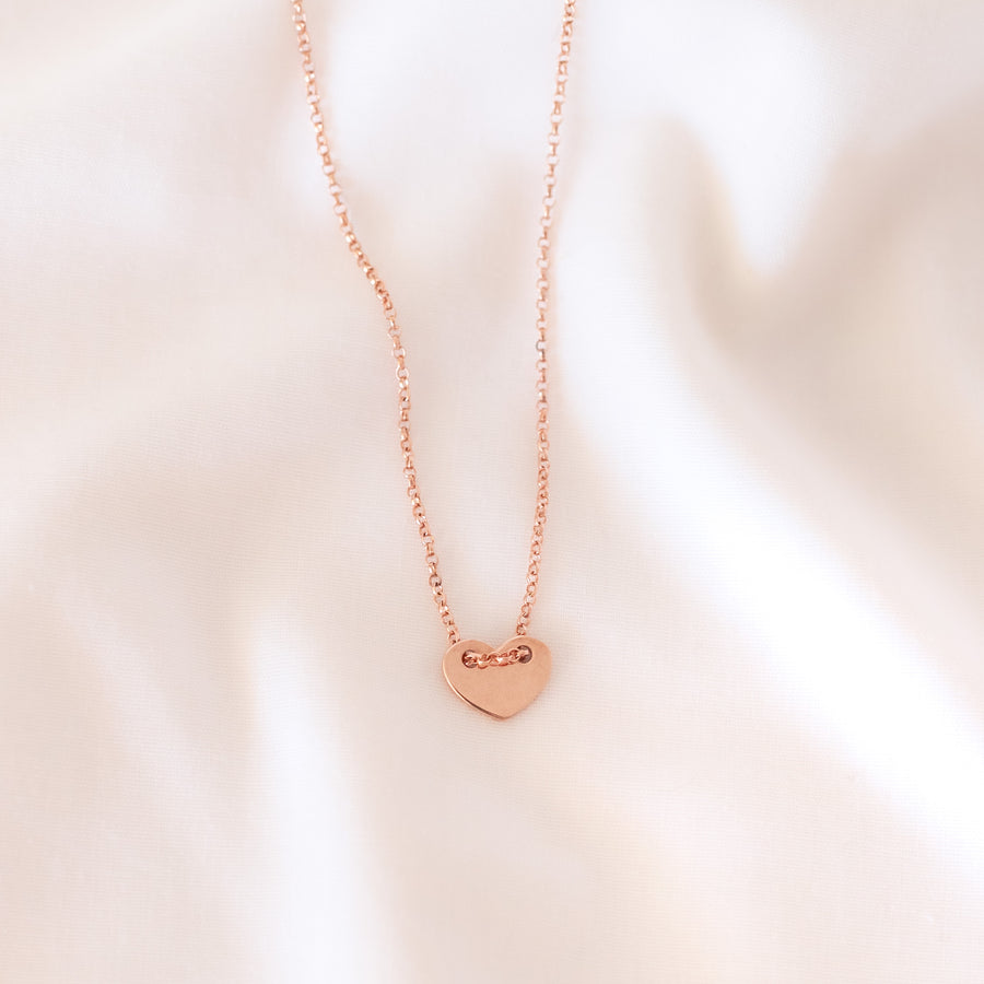 Collar Corazón botón
