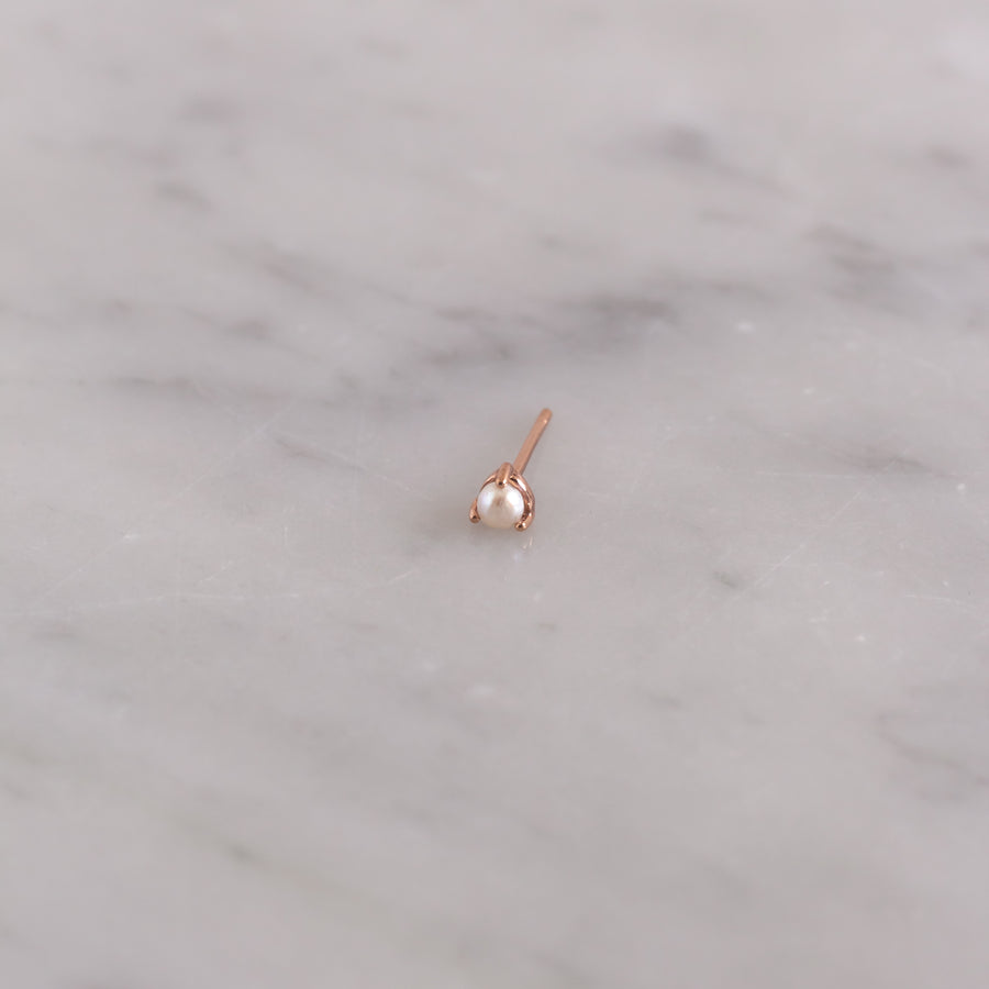 Arete Celia Perla rose gold