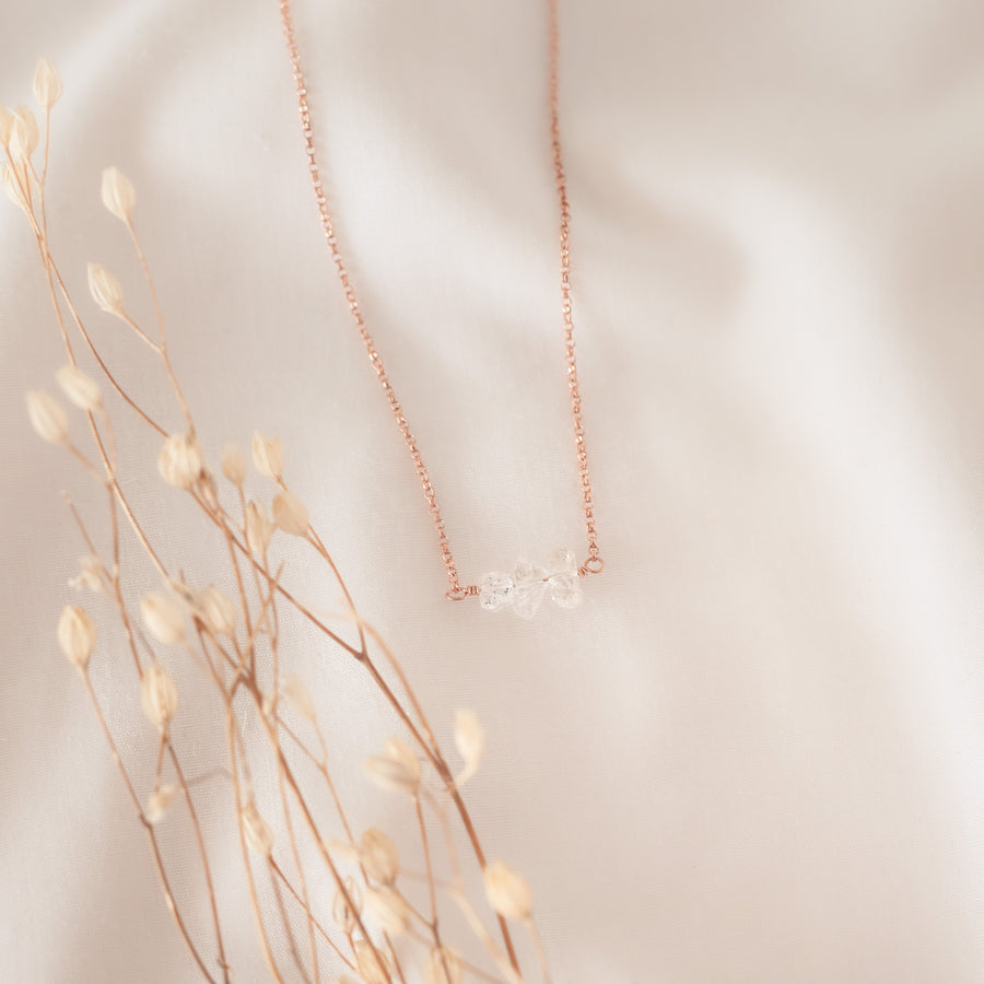 Collar Tania con Cuarzo Herkimer