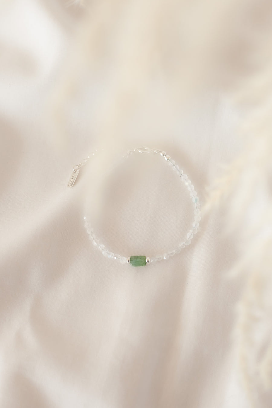 Pulsera Donna con Turmalina verde silver