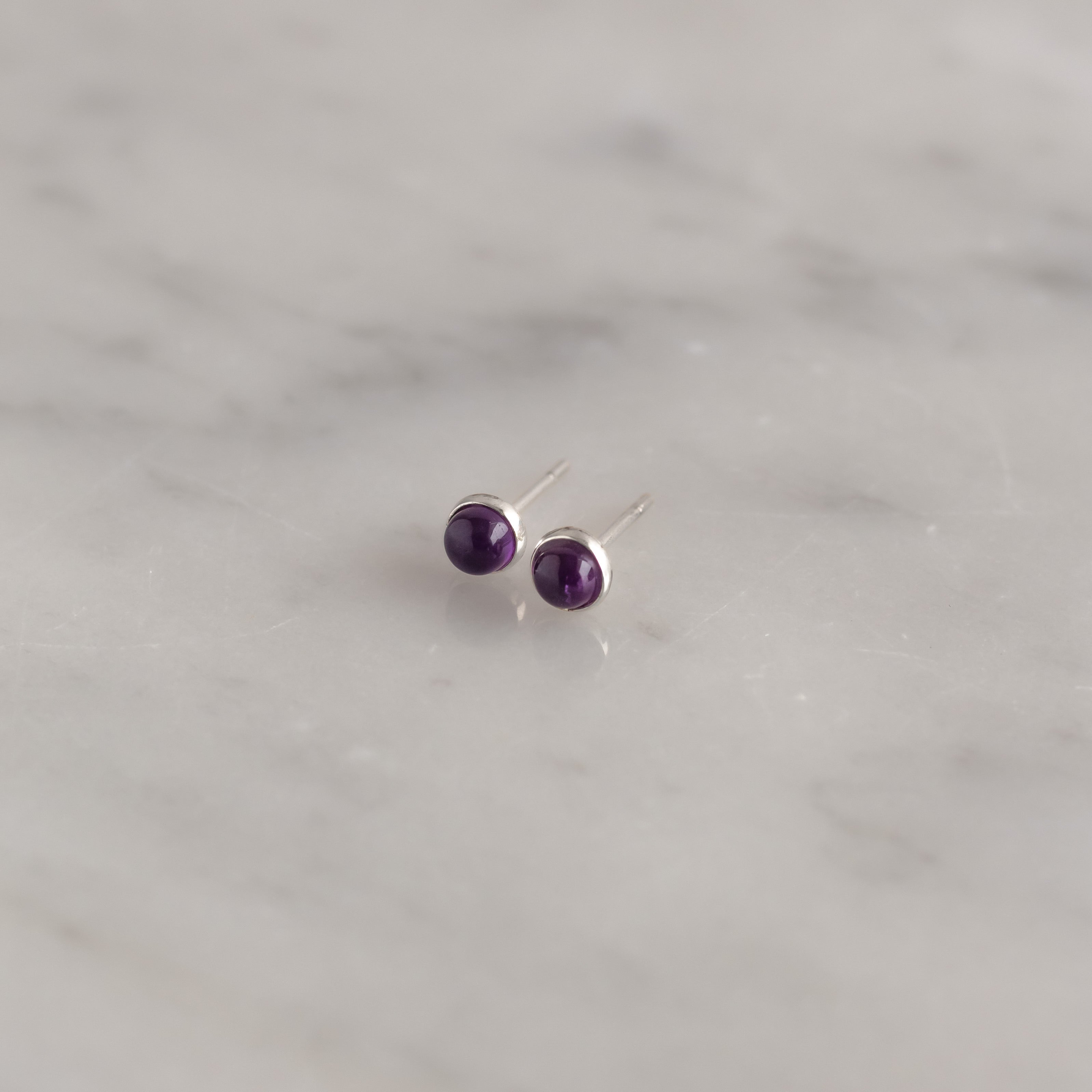 Aretes Nara Amatista silver