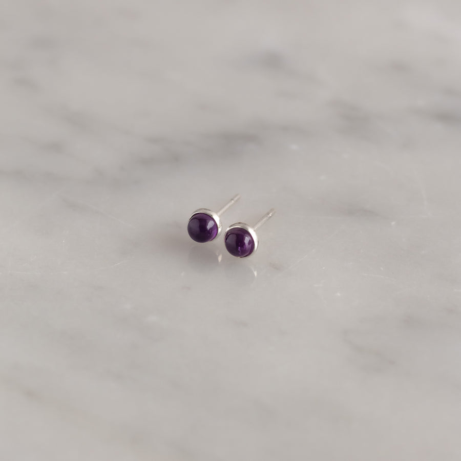Aretes Nara Amatista silver