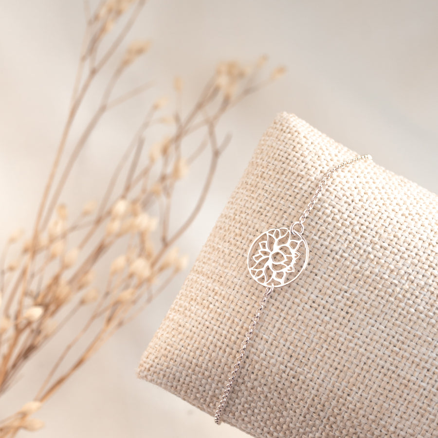 Pulsera Flor de Loto silver