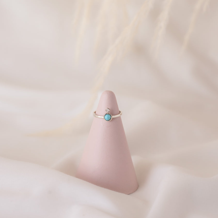 Anillo Agnes Turquesa silver