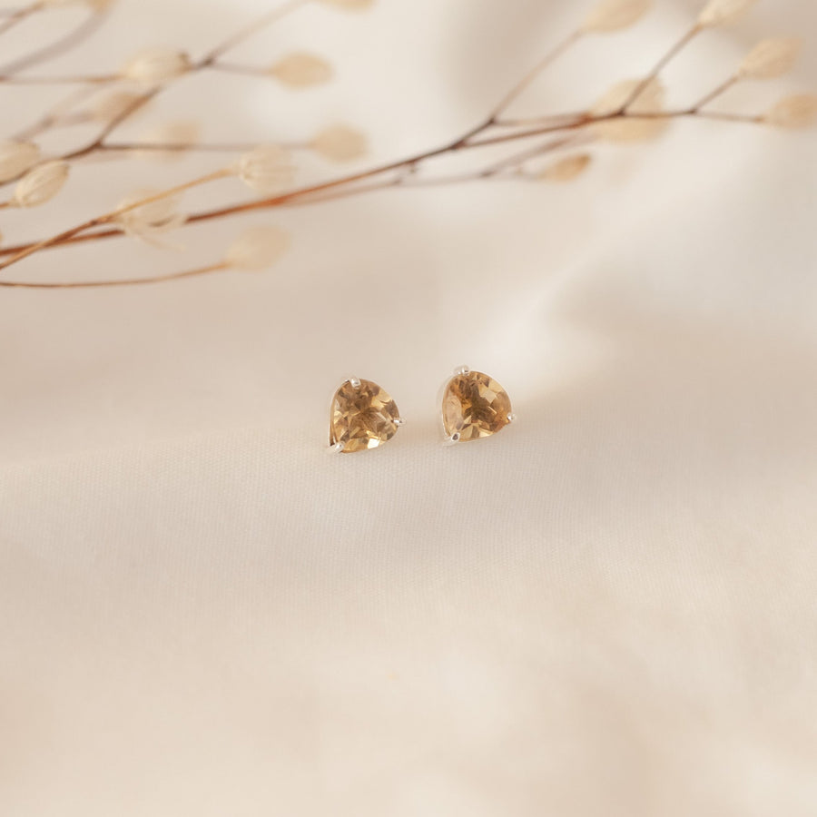 Aretes Letizia Citrino silver