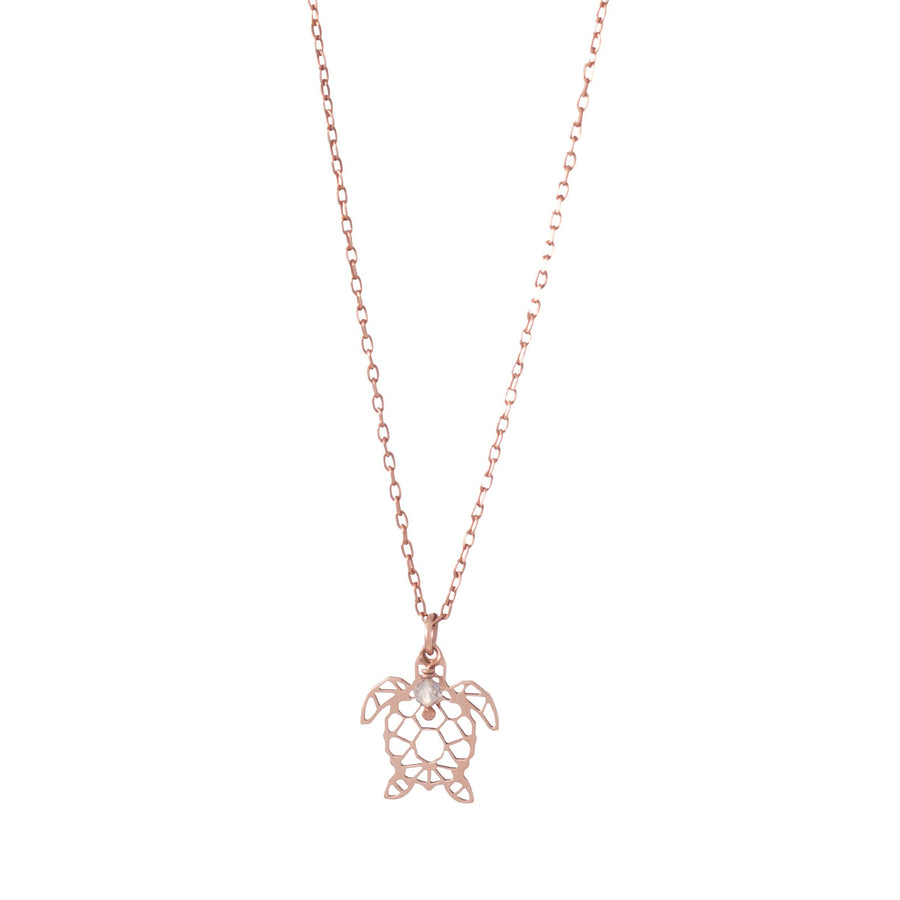 Collar Tortuga rose gold