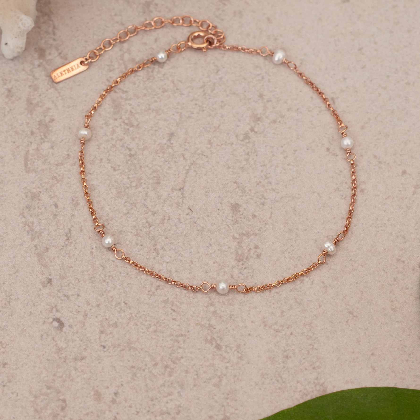 Tobillera Paula con Perlas rose gold-thumbmail-3