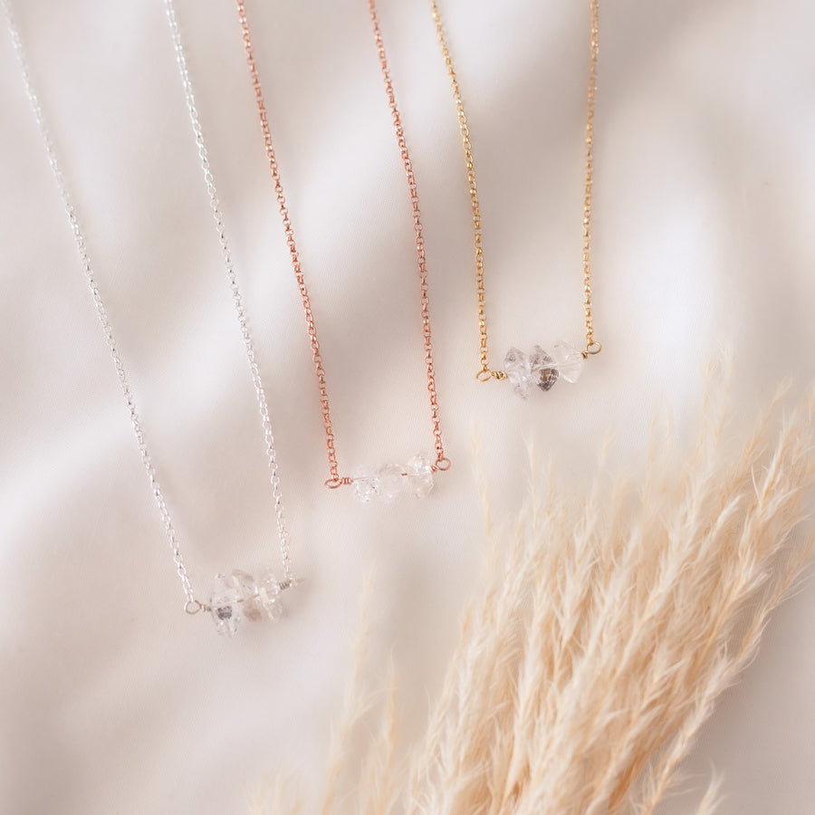 Collar Tania con Cuarzo Herkimer