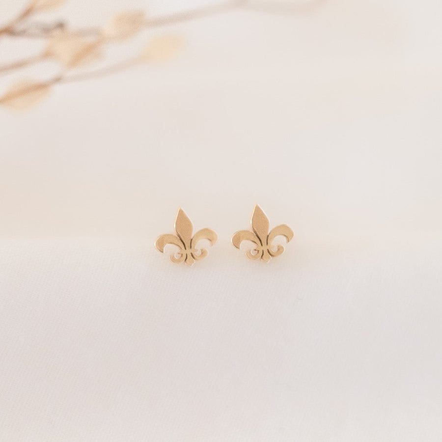 Aretes Mini Flor de Lis