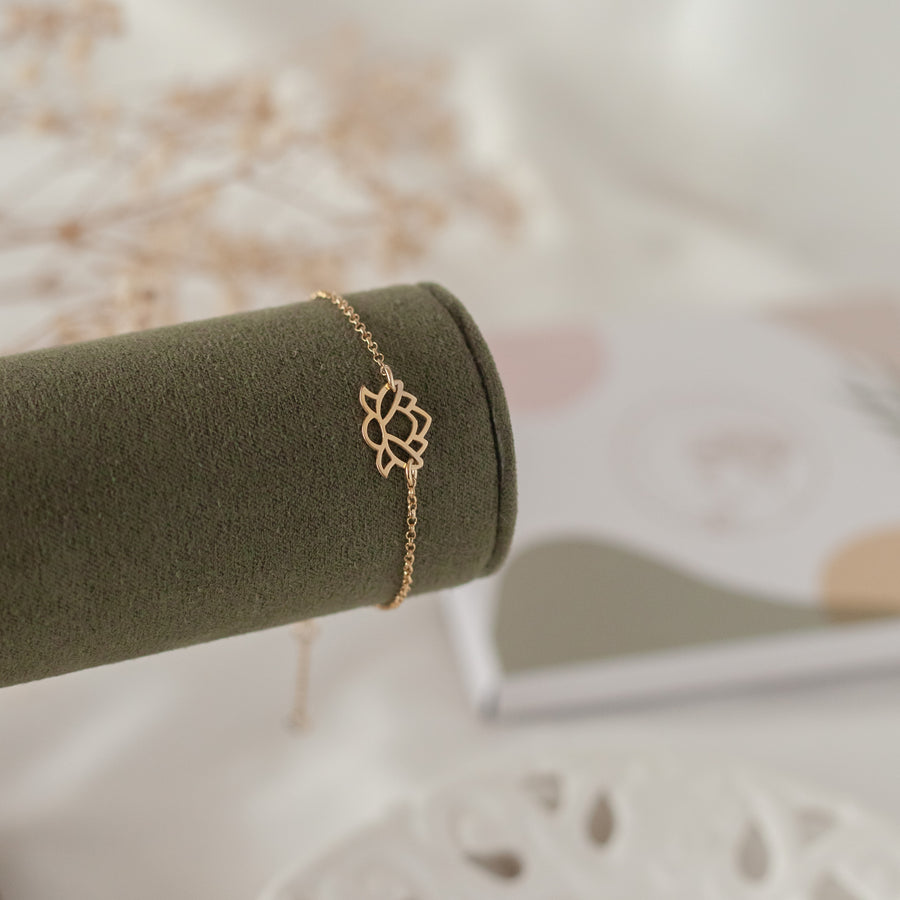 Pulsera Flor de Loto gold