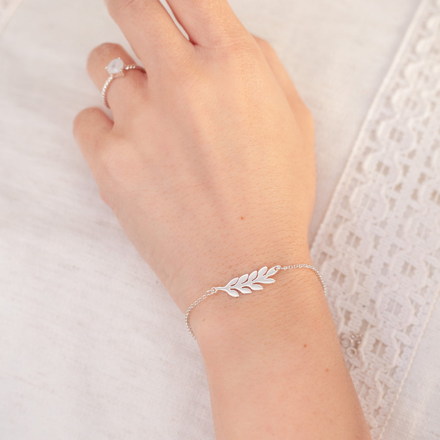 Pulsera Laurel silver