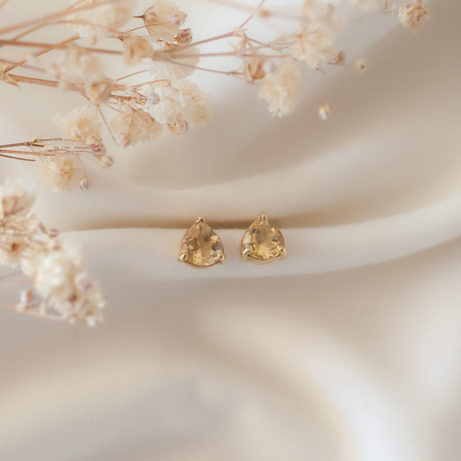 Aretes Letizia Citrino gold