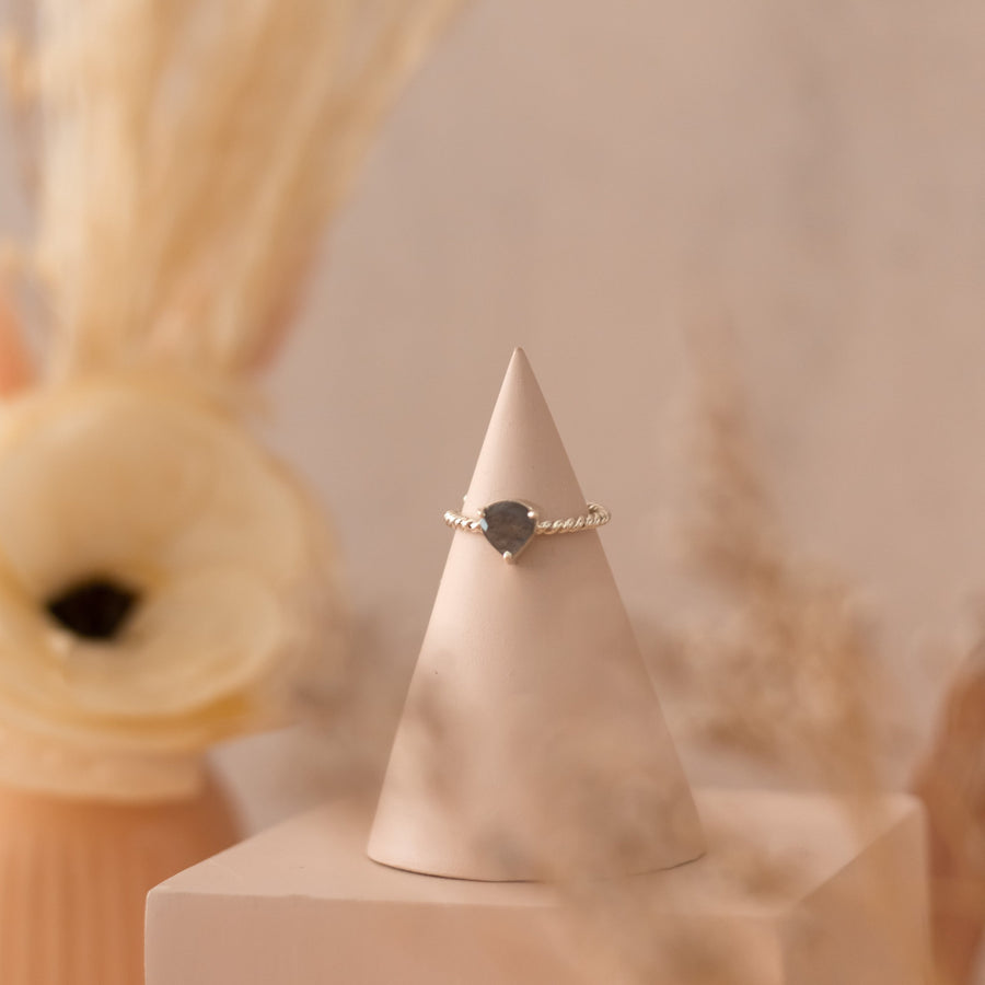 Anillo Letizia Labradorita silver