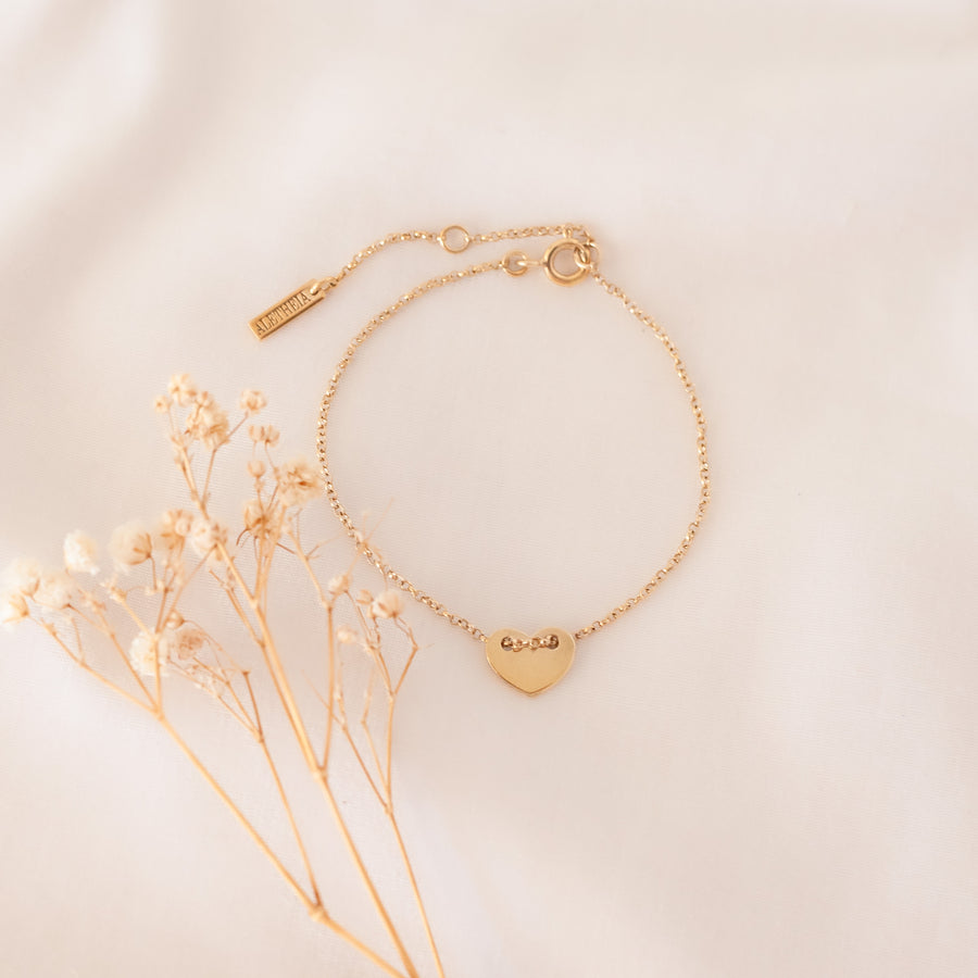 Pulsera Corazón botón