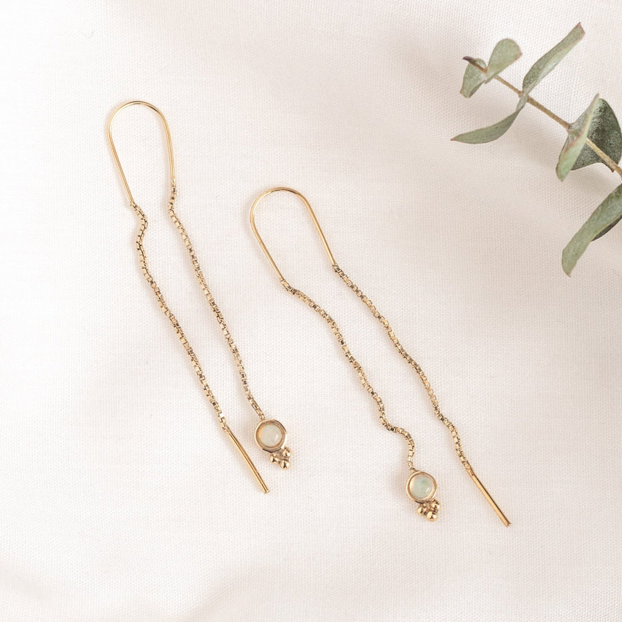 Aretes Pia gold